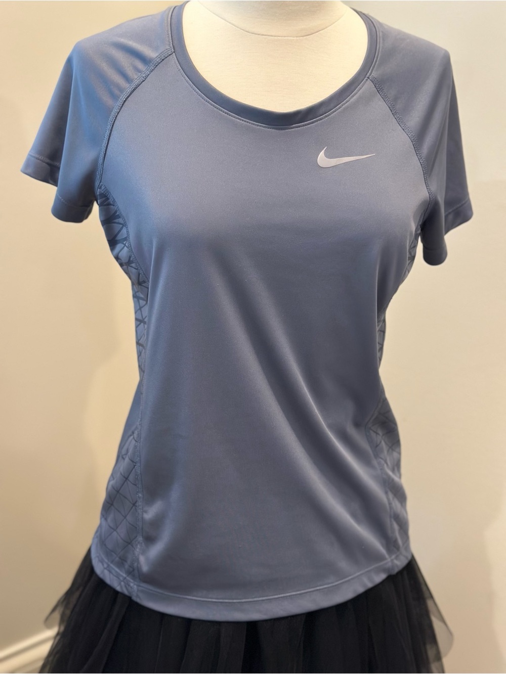 Nike Slate Gray Blue Short Sleeve Dri-FIT Sports Tee Medium